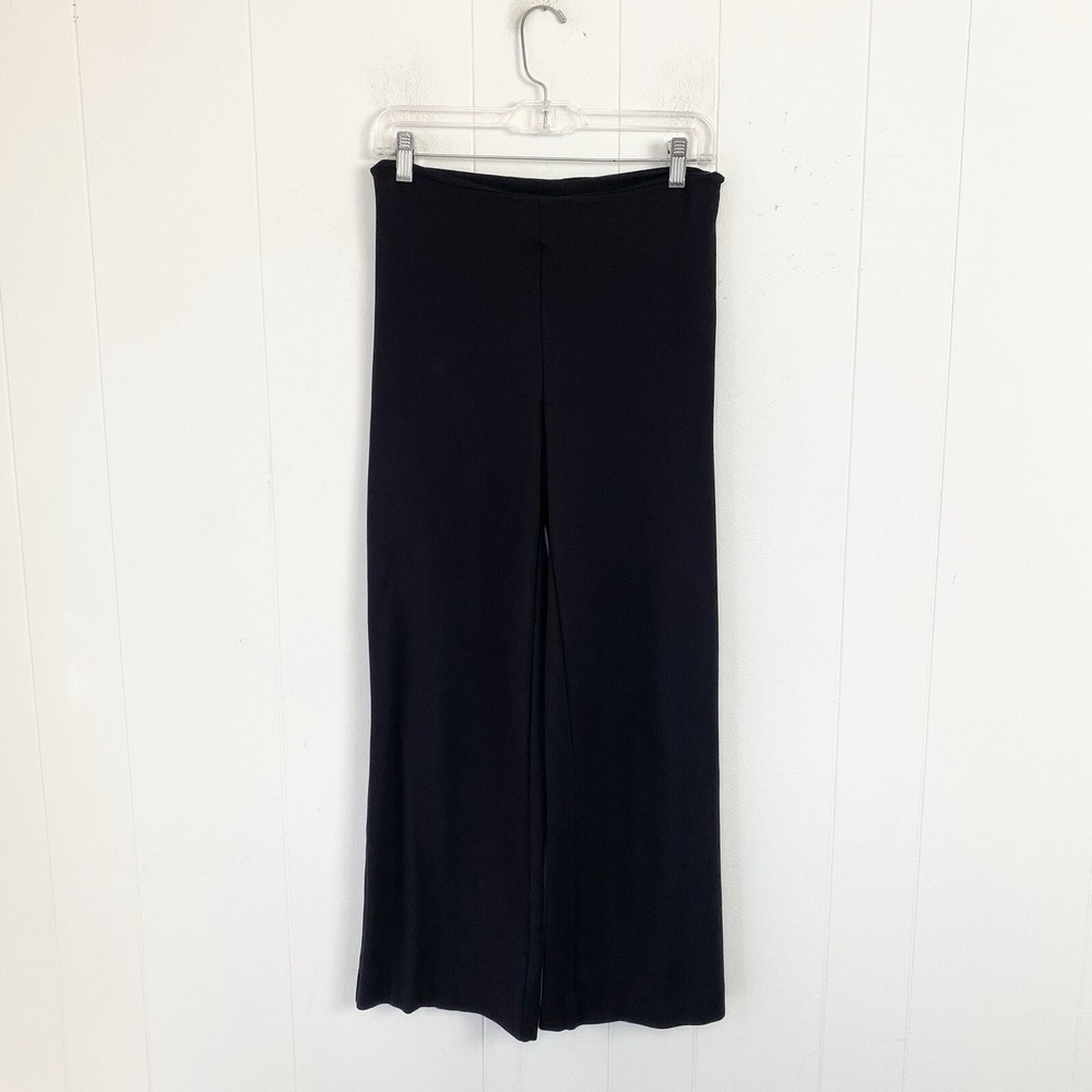 J McLaughlin Pants in Black Wide Straight Leg Womens 28" Waist Stretch